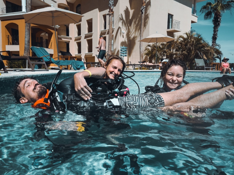 Ninja PADI IDC program in Los Cabos, Mexico